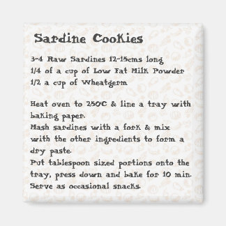 Sardine Cookies Recette Aimant rose