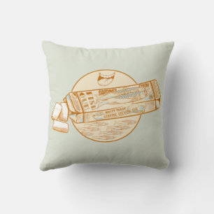 Sardine flavoured chewing gum funny fish throw pillow