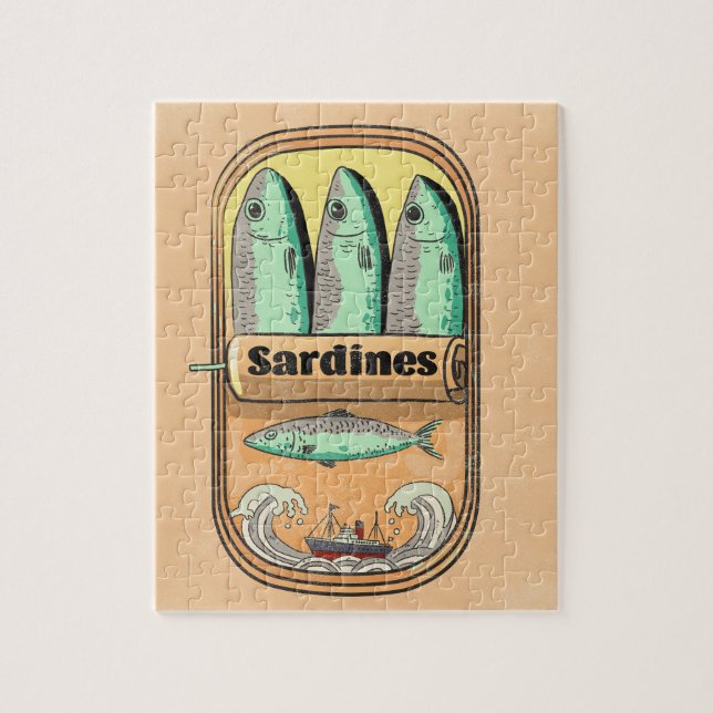 Sardine Tin Jigsaw Puzzle (Vertical)
