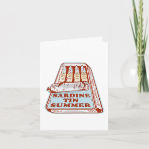Sardine tin summer card