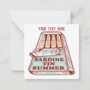 Sardine tin summer card