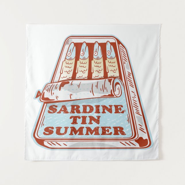 Sardine tin summer tapestry (Front)