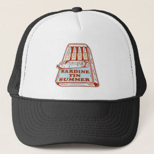 Sardine tin summer trucker hat