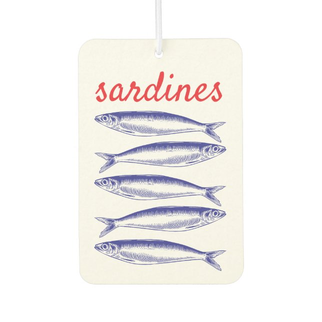 Sardines Air Freshener (Front)