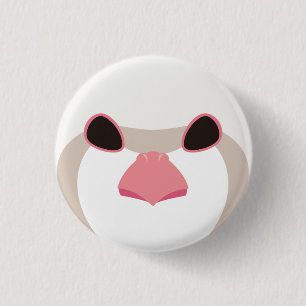 Sardines (Albino)-Chukar (albino) 1 Inch Round Button