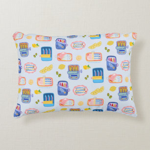 Sardines and Lemons Accent Pillow