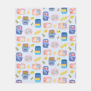 Sardines and Lemons Fleece Blanket