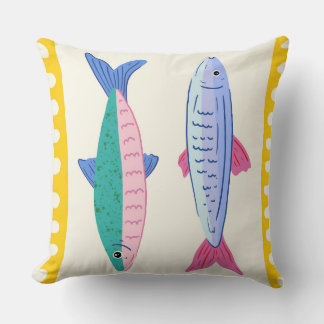 Sardines Duo Throw Pillow