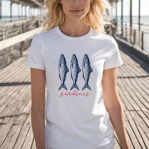 Sardines, fisherman aesthetic, fishing T-Shirt
