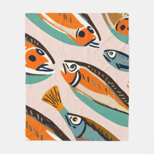 Sardines Fleece Blanket