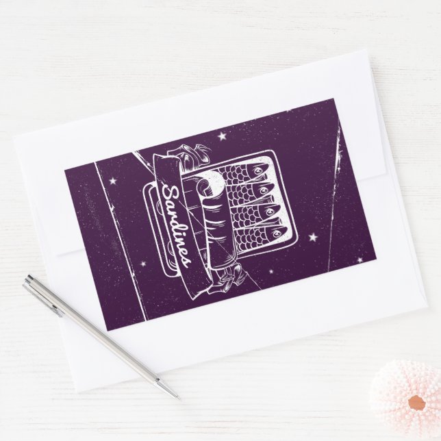 Sardines in a tin Distressed Sticker (Envelope)