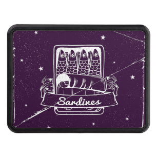 Sardines in a tin Distressed Trailer Hitch Cover