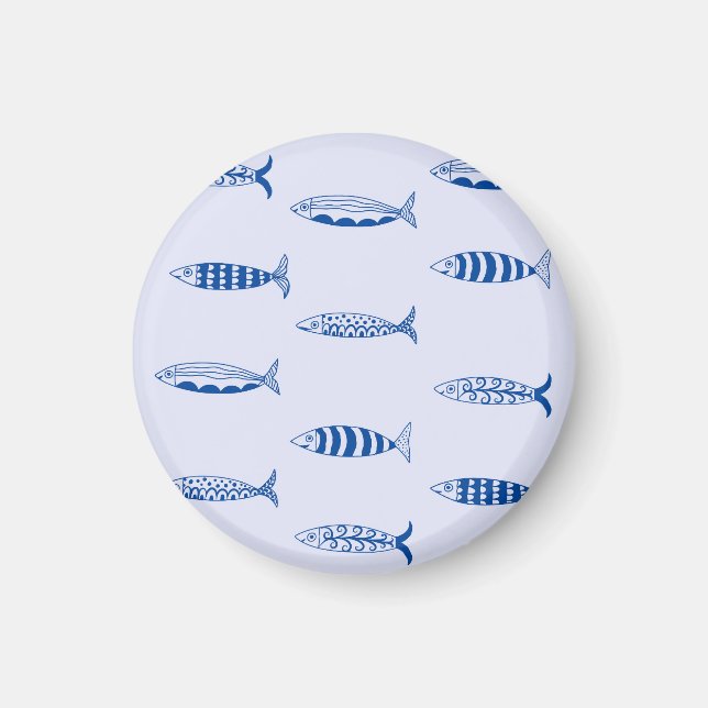 Sardines Pattern Magnet (Front)