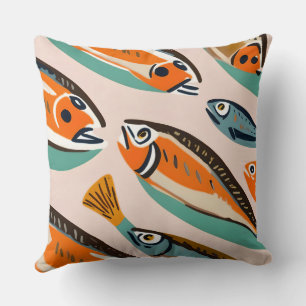 Sardines Throw Pillow