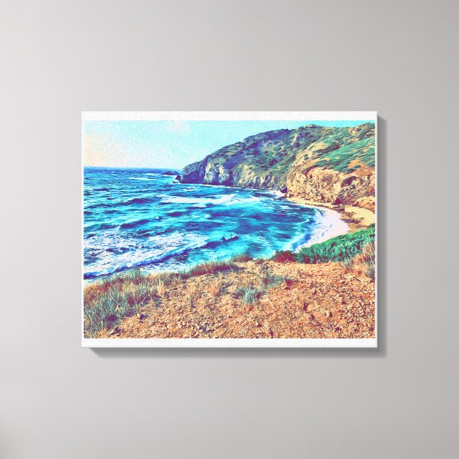 Sardinia beach Italy  Canvas Print (Front)