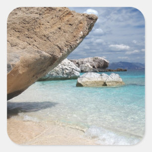Sardinia beach with big rocks sticker
