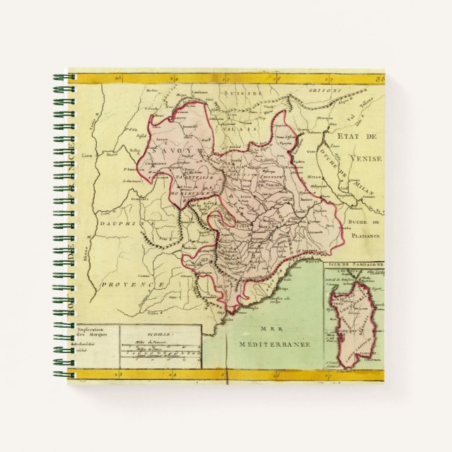 Sardinia, France, Italy Notebook (Front)