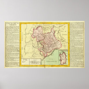 Sardinia, France, Italy Poster