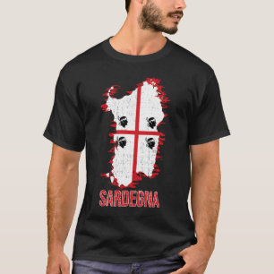 Sardinia Island Flag  Italy Souvenir T-Shirt