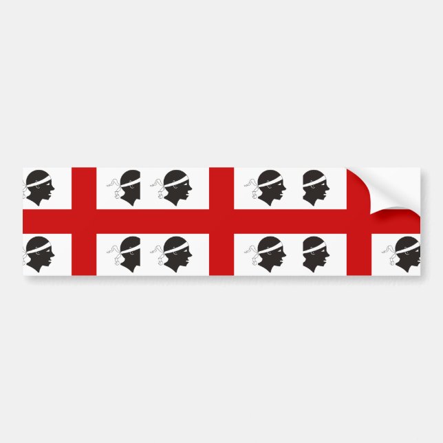 Sardinia, Italy flag Bumper Sticker (Front)