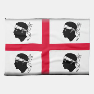 Sardinia (Italy) Flag Kitchen Towel
