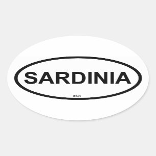 SARDINIA OVAL STICKER