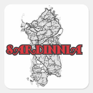 Sardinia Square Sticker