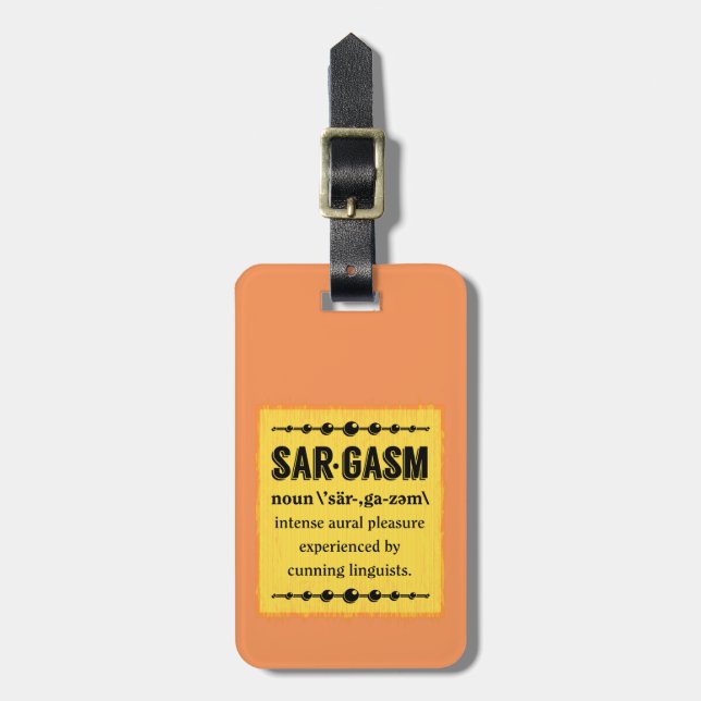 Sargasm Luggage Tag (Front Vertical)