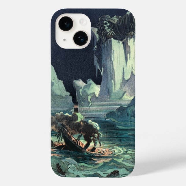 Sargasso Sea Grim Reaper & Sinking of Titanic Case-Mate iPhone Case (Back)