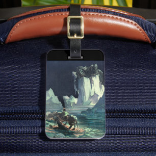Sargasso Sea Grim Reaper & Sinking of Titanic Luggage Tag