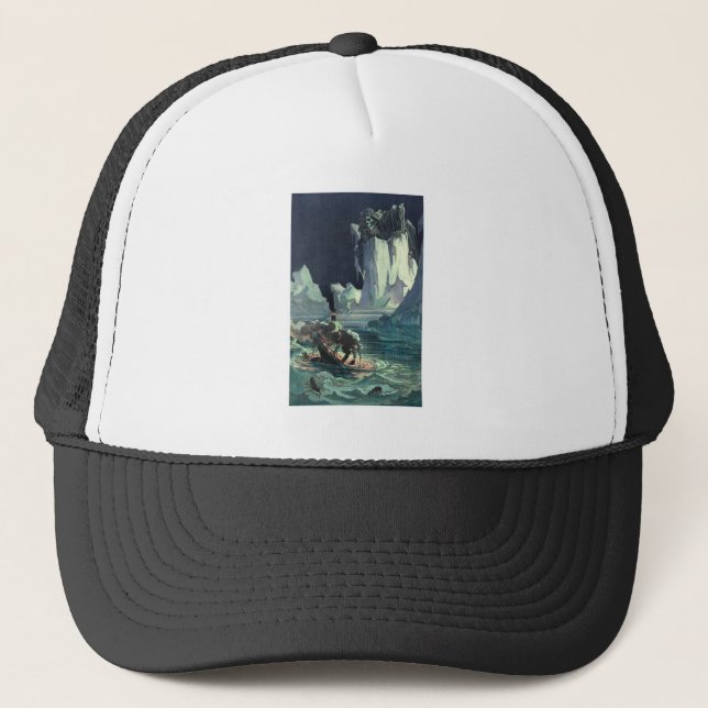 Sargasso Sea Grim Reaper & Sinking of Titanic Trucker Hat (Front)