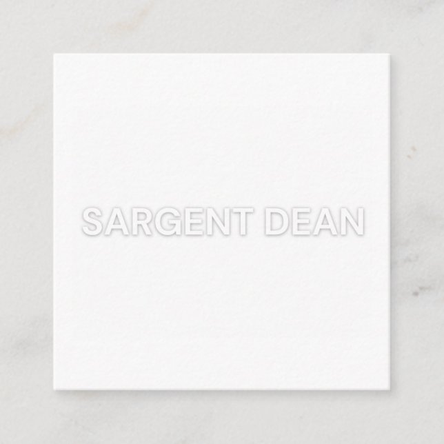 sarge dean variety draught card (Front)