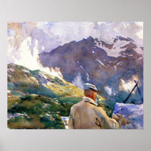 Sargent - Artist In The Simplon 1909 Poster