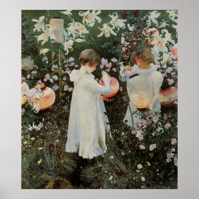 Sargent Carnation Lily Lily Rose Poster (Front)