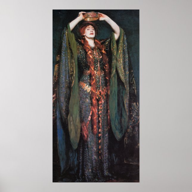 Sargent - Ellen Terry As Lady Macbeth 1889 Poster (Front)
