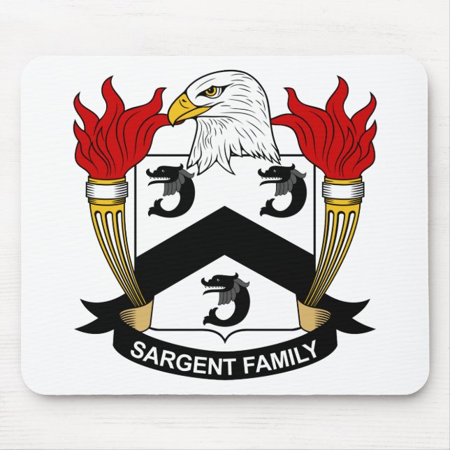 Sargent Family Crest Mouse Pad (Front)