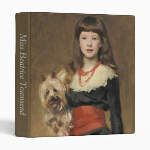 Sargent Girl with Dog Beatrice Townsend Portrait Binder