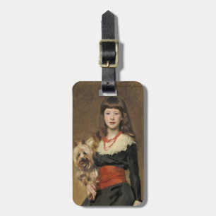Sargent Girl with Dog Beatrice Townsend Portrait Luggage Tag