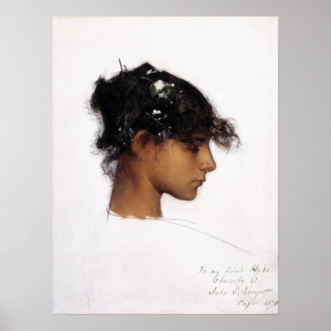 Sargent - Rosina Ferrara (Head Of A Capri Girl) Poster (Front)