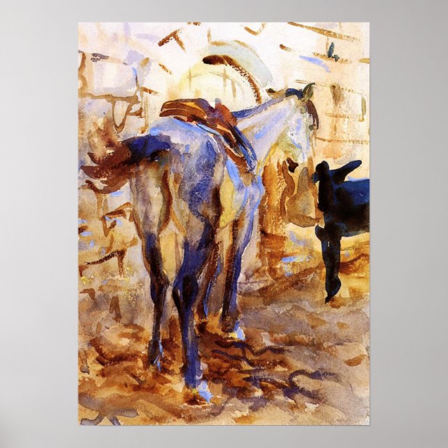 Sargent - Saddle Horse Palestine 1905 Poster (Front)