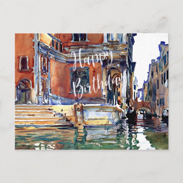 Sargent - Scuola di San Rocco - Happy Birthday Postcard (Front)