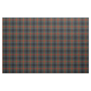 Sargent / Stewart Black Tartan Combed Cotton Fabric
