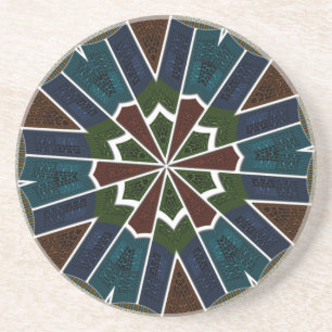 Sari Inspired Design with Intricate Details Coaster