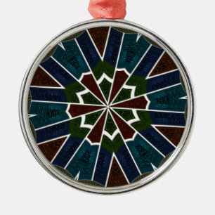 Sari Inspired Design with Intricate Details Metal Ornament