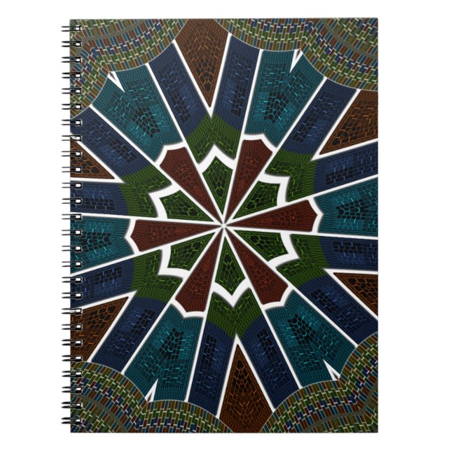 Sari Inspired Design with Intricate Details Notebook (Front)