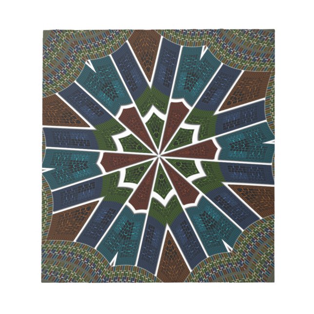 Sari Inspired Design with Intricate Details Notepad (Front)