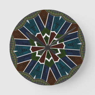 Sari Inspired Design with Intricate Details Round Clock