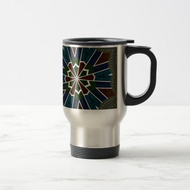 Sari Inspired Design with Intricate Details Travel Mug (Right)