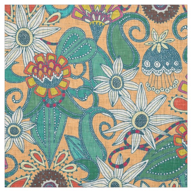 sarilmak apricot fabric (Swatch)