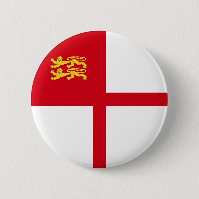 Sark Flag 2 Inch Round Button (Front)